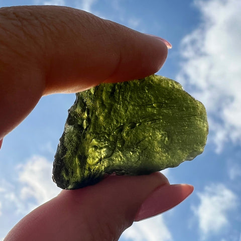 TRUSTED SELLER 10.926g Rough Moldavite Natural Moldavite Raw Moldavite Authentic Moldavite Genuine Moldavite Healing Moldavite Czech